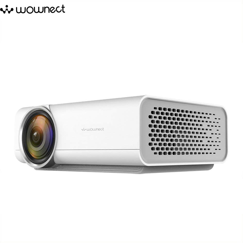 Wownect YG520 Mini LED Home Theater Projector with 1080P 1200 Lumens - White - White