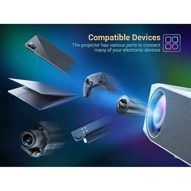 بروجكتر منزلي Wownect 1080 Full HD LED Projector