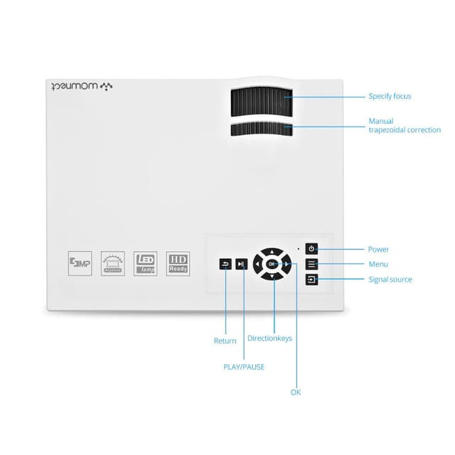 بروجكتر Wownect UC68B Home Theater Projector