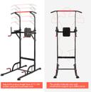 Marshal Fitness power tower chin up bar push pull up knee raise - SW1hZ2U6MTE5MjE1