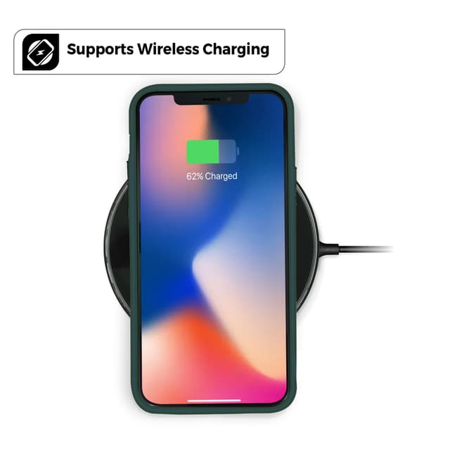 O Ozone Cover Compatible with iPhone 12 Pro / iPhone 12 Case, Rugged TPU Series Slim Ultra-Thin Lightweight Flexible Tough Protective Cover [ Designed Case for iPhone 12 Pro / iPhone 12 ] - Green - Green