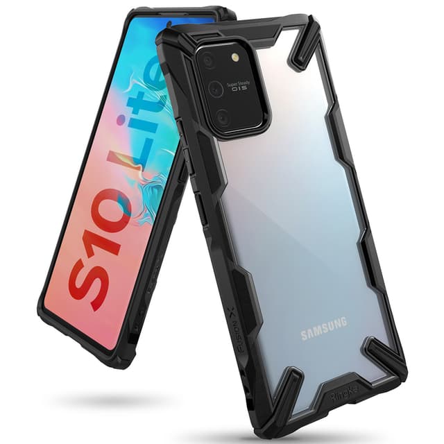 Ringke Case for Galaxy S10 Lite Hard Back Cover Fusion-X Ergonomic Transparent Shock Absorption TPU Bumper ( Compatible with Samsung Galaxy S10 Lite ) - Black - Black