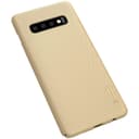 كفر موبايل Nillkin Samsung Galaxy S10 Plus Mobile Cover Super Frosted Hard Phone Case with Stand - Gold
