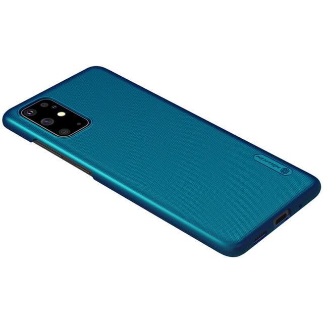 Nillkin Galaxy S20+ / S20 Plus Case Mobile Cover Super Frosted Shield Hard Phone Cover with Stand [ Slim Fit ] [ Designed Case for Samsung Galaxy S20+ / S20 Plus ] - Blue - Blue - SW1hZ2U6MTIyMzE1