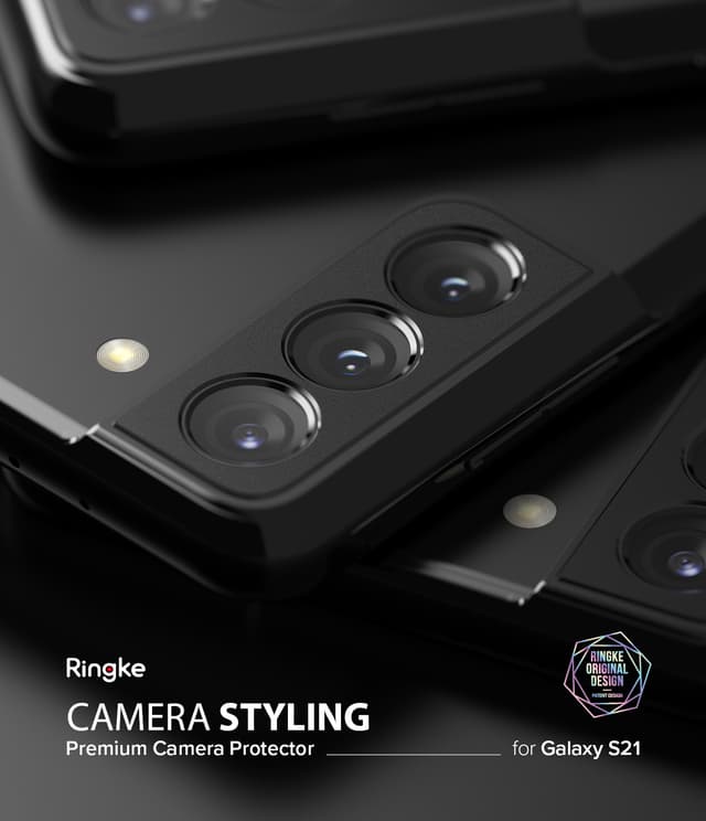 حامي عدسة الكاميرة Ringke Camera Lens Protector Samsung Galaxy S21- Black