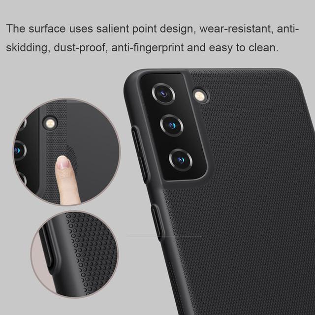 كفر موبايل Nillkin Cover Compatible with Samsung Galaxy S21 Plus Case Super Frosted Shield Hard Phone Cover [ Slim Fit ] - Black - SW1hZ2U6MTIxOTQ2