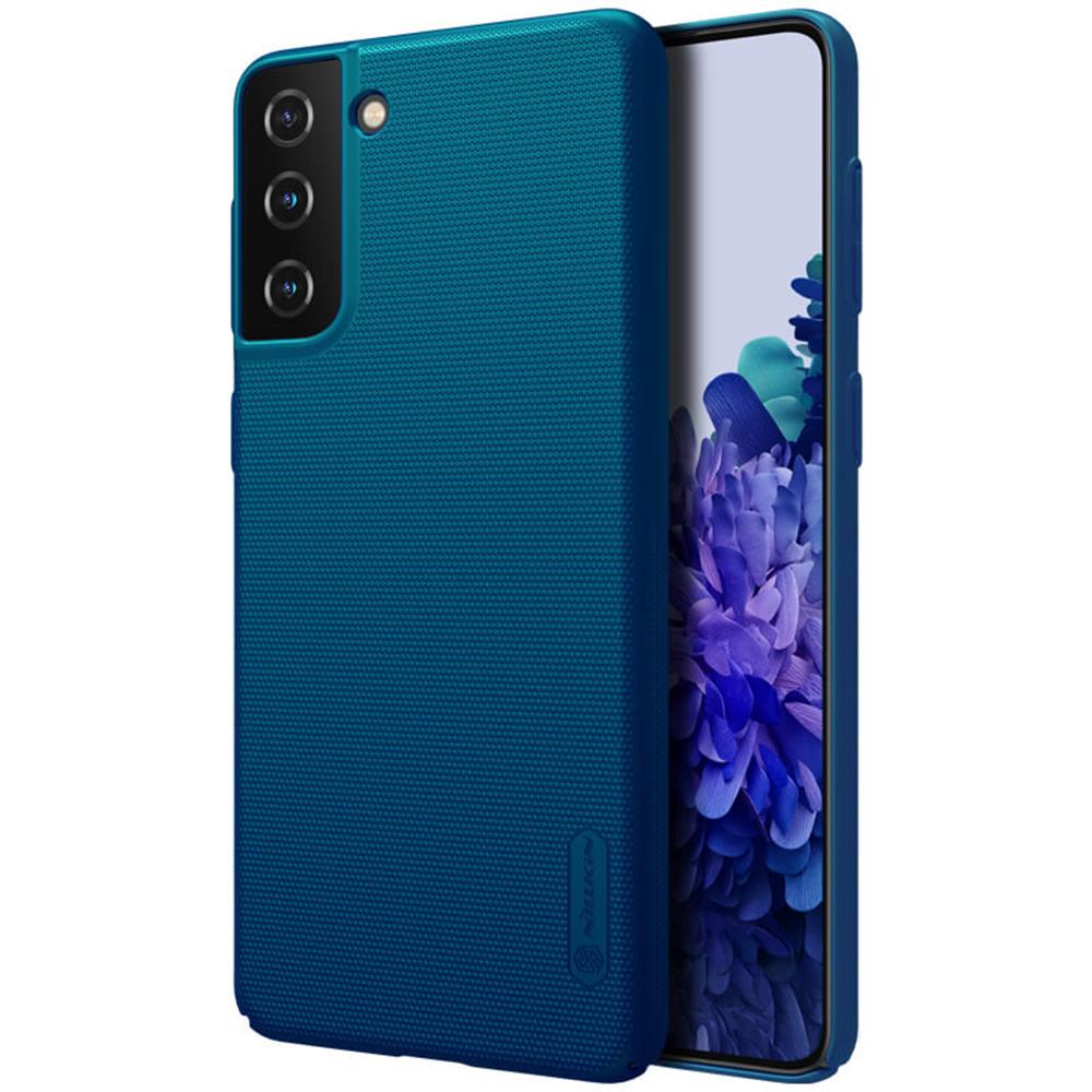 كفر موبايل Nillkin Cover Compatible with Samsung Galaxy S21 Plus Case Super Frosted Shield Hard Phone Cover [ Slim Fit ] - Blue