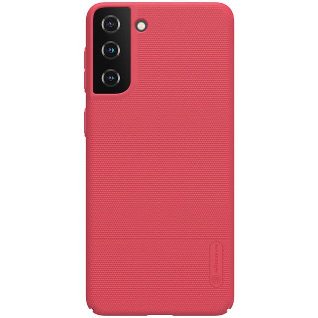 Nillkin Cover Compatible with Samsung Galaxy S21 Plus Case Super Frosted Shield Hard Phone Cover [ Slim Fit ] [ Designed Case for Galaxy S21 Plus ] - Red - Red - SW1hZ2U6MTIxOTYz