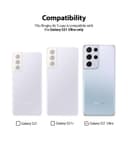 Ringke Cover for Galaxy S21 Ultra Case Air-S Series Thin Flexible Shockproof Slim TPU Lightweight Cover [ Anti-Slip ][ Designed Case for Samsung Galaxy S21 Ultra ]- Lavender Grey - Lavender Grey