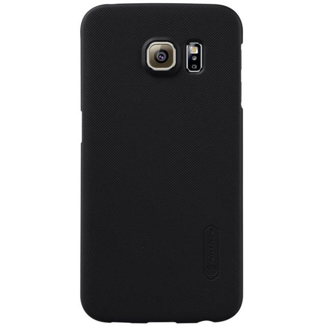 كفر موبايل Nillkin Cover Compatible with Samsumg Galaxy S6 Edge Case Super Frosted Shield Hard Phone Cover [ Slim Fit ] - Black - SW1hZ2U6MTIyMjY3