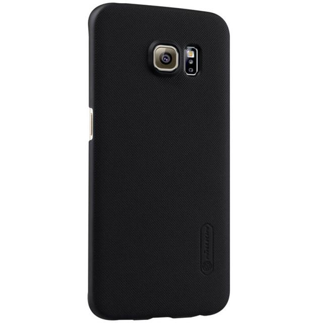 كفر موبايل Nillkin Cover Compatible with Samsumg Galaxy S6 Edge Case Super Frosted Shield Hard Phone Cover [ Slim Fit ] - Black - SW1hZ2U6MTIyMjc3