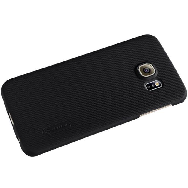 كفر موبايل Nillkin Cover Compatible with Samsumg Galaxy S6 Edge Case Super Frosted Shield Hard Phone Cover [ Slim Fit ] - Black - SW1hZ2U6MTIyMjc5