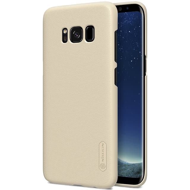 Nillkin Samsung Galaxy S8 Frosted Hard Shield Phone Case Cover with Screen Protector - Gold - Gold