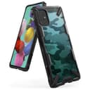 Ringke Case for Galaxy A51 Hard Back Cover Fusion-X Design Ergonomic Transparent Shock Absorption TPU Bumper Galaxy A51 Case Cover (Designed for Samsung Galaxy A51) - Camo Black - Black