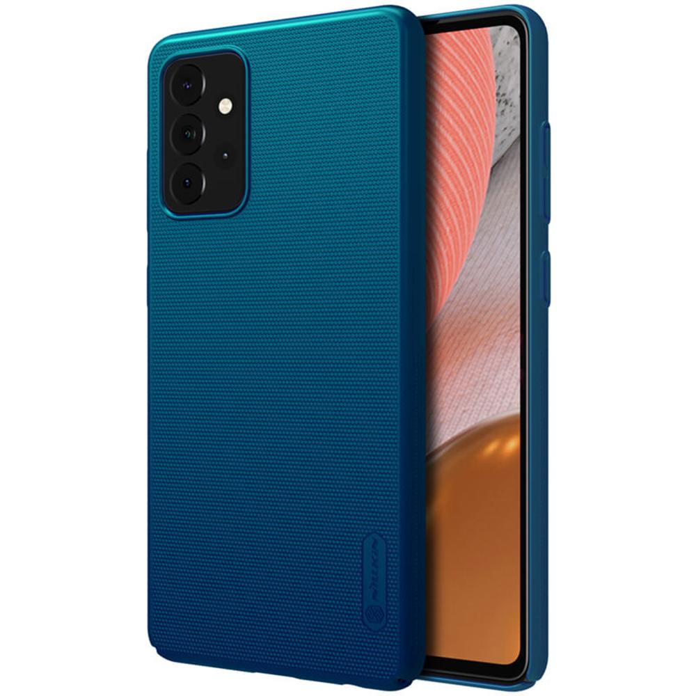 Nillkin Cover Compatible with Samsung Galaxy A72 5G Case Super Frosted Shield Hard Phone Cover [ Slim Fit ] [ Designed Case for Galaxy A72 5G ] - Blue - Blue