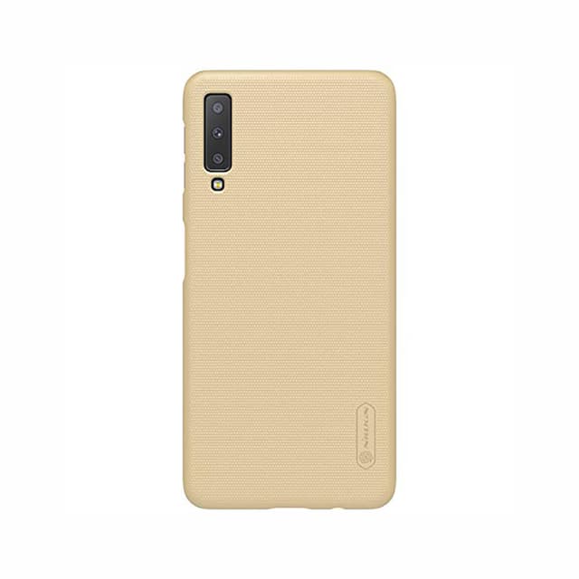 كفر جوال  Nillkin Samsung Galaxy A7 (2018) Case Frosted Hard Shield Phone Cover - Gold