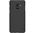 Nillkin Cover Compatible with Samsung Galaxy A8 Plus (2018) Case Super Frosted Shield Hard Phone Cover [ Slim Fit ] [ Designed Case for Galaxy A8 Plus (2018) ] - Black - Black