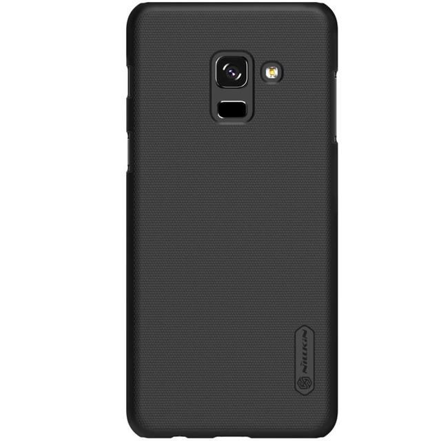 كفر موبايل Nillkin Cover Compatible with Samsung Galaxy A8 Plus (2018) Case Super Frosted Shield Hard Phone Cover [ Slim Fit ] - Black - SW1hZ2U6MTIyMzgw