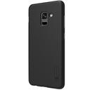 كفر موبايل Nillkin Cover Compatible with Samsung Galaxy A8 Plus (2018) Case Super Frosted Shield Hard Phone Cover [ Slim Fit ] - Black - SW1hZ2U6MTIyMzgy