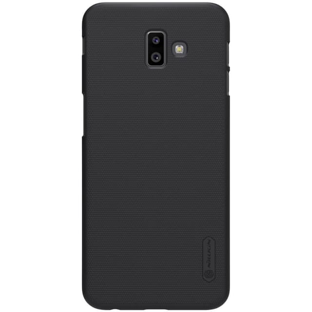 كفر موبايل  Nillkin Samsung Galaxy J6+ Mobile Cover Super Frosted Hard Phone Case with Stand - Black