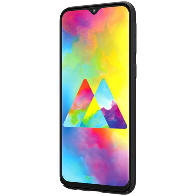 كفر موبايل Nillkin Samsung Galaxy M20 Mobile Cover Super Frosted Hard Phone Case with Stand - Black