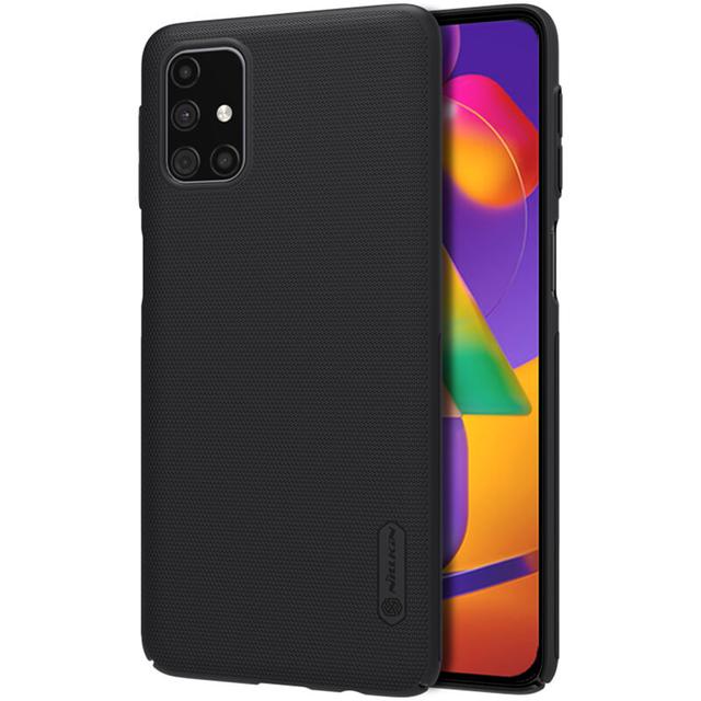 كفر موبايل Nillkin Cover Compatible with Samsung Galaxy M31s Case Super Frosted Shield Hard Phone Cover with Stand [ Slim Fit ]  - Black - SW1hZ2U6MTIyMjA1