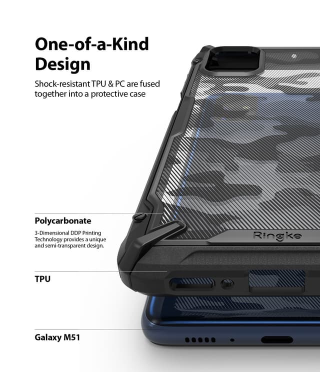 كفر حماية للموبايل Case Compatible with Samsung Galaxy M51-Ringke
