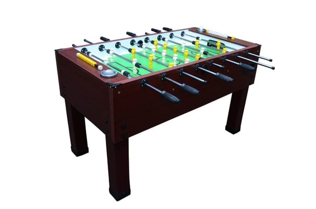 طاولة كرة قدم فرفيرة خشب بني غامق مارشال فيتنس Marshal Fitness Dark Brown wood Soccer Table Heavy