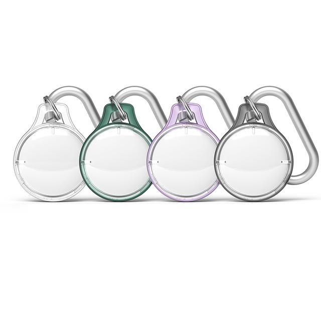 Ringke Rinkge Slim Case Compatible with Apple Airtag Cover Transparent Lightweight With Carabiner Keychain for keys, Accessories, Earbuds, Pet Collars [4 Pack] - Assorted Color - Multicolor - SW1hZ2U6MTI4NDU1