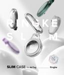 Ringke Rinkge Slim Case Compatible with Apple Airtag Cover Transparent Lightweight With Carabiner Keychain for keys, Accessories, Earbuds, Pet Collars [4 Pack] - Assorted Color - Multicolor - SW1hZ2U6MTI4NDU5