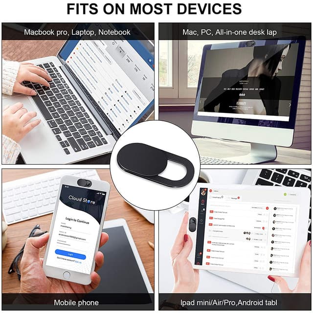 غطاء كاميرا للموبايل واللابتوب Camera Cover Slider - O Ozone