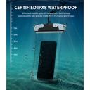 Ringke Waterproof Phone Case IPX8 Underwater Phone Pouch Sealed Clear Dry Bag with Lanyard Strap for iPhone, Samsung, Huawei [iPhone 12 / 11 / Galaxy S20 Ultra / Huawei P40 Pro / Galaxy Note 20 ] - Black - SW1hZ2U6MTI3NTIx