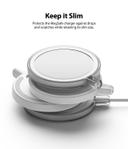 Ringke Slim Transparent Frosted Case Compatible with MagSafe Charger Wireless Charging Pad - Matte Clear - Matte Clear - SW1hZ2U6MTI5MDg5