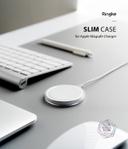 Ringke Slim Transparent Frosted Case Compatible with MagSafe Charger Wireless Charging Pad - Matte Clear - Matte Clear - SW1hZ2U6MTI5MDkx