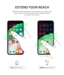 Ringke Prism Ring (Multi-Angle), Finger Ring Phone Holder Stand Attachable Full 360 Adjustable Rotation Grip Universal Smartphone Loop Kickstand for iPhone, For Galaxy Phone -[1 Clear 1 Smoke Black] - Clear, Smoke Black