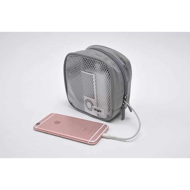 Ringke Travel Organizer Pouch For Phone Accssoies, Compact Devices, Chargers Storage Bag (Small) - Green - Green