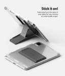 Ringke Outstanding Universal Tablet Stand Spring-Action Kickstand Multi Angle Adhesive Attachment for iPad Tablets, E-Reader, and More - Dark Grey - Dark Grey
