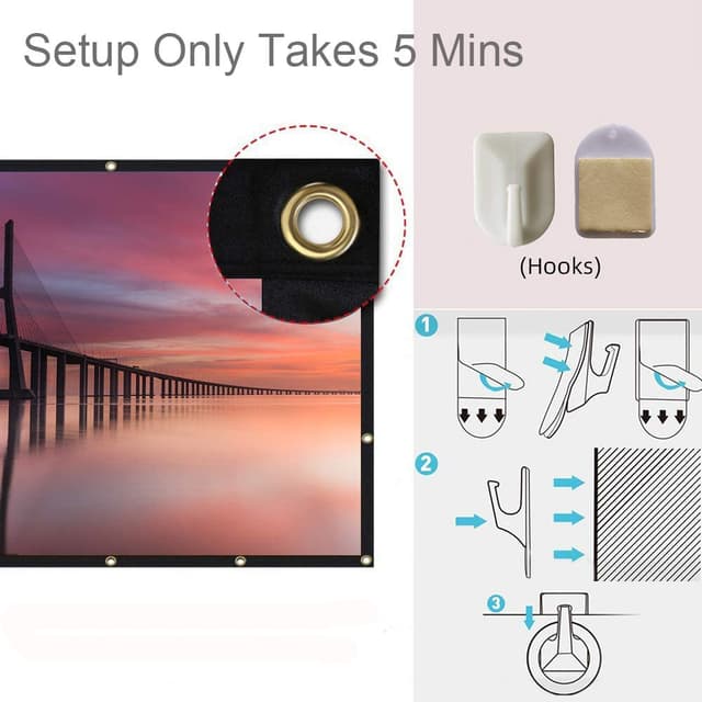 بروجكتر مع شاشة عرض Wownect T6 WiFi LED Projector Wireless