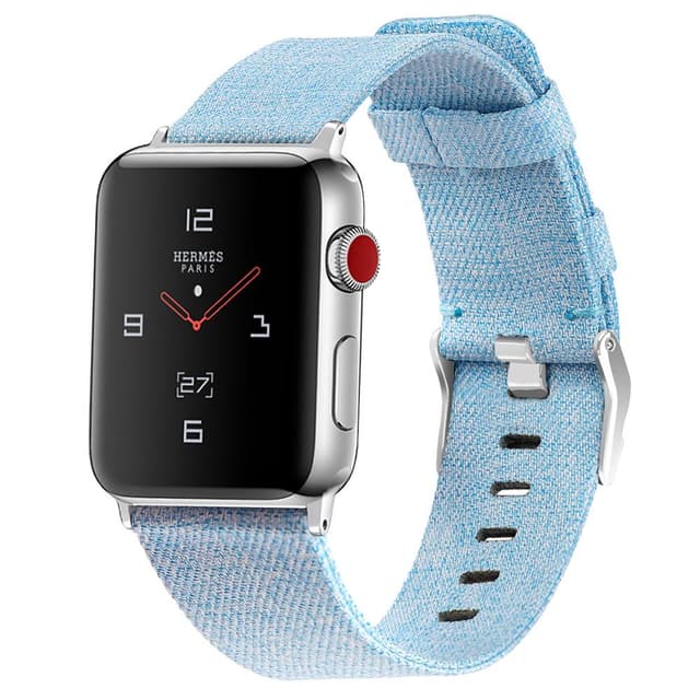O Ozone Strap For Apple Watch 38mm / 40mm Replacement Band Nylon Woven Watch Strap For Series 4 / 3 / 2 / 1 With Classic Buckle Adjustment - Light Blue - Light Blue