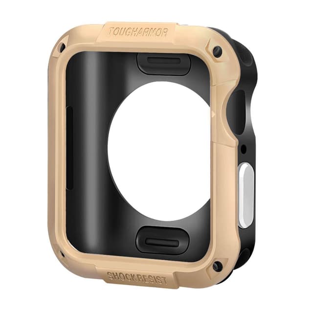 O Ozone Shock-Proof Design Case Compatible with Apple Watch 40mm Series 6 / Series 5 / Series 4 / Watch SE Shell Cover Full Protective Hard PC with TPU Cover - Gold - Gold - 81360