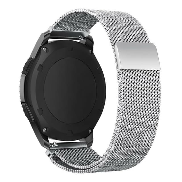 O Ozone Wristband Strap Compatible with Galaxy Watch 3 45mm / Galaxy Watch 46mm / Gear S3 Frontier / Classic / Huawei Watch GT 2 46mm Replacement Band Mesh Milanese Loop Magnetic Wristband - Silver - Silver