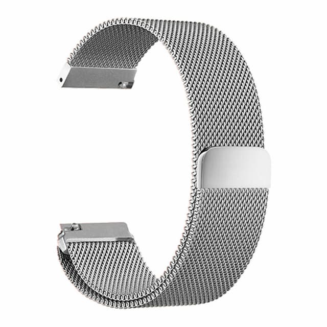 O Ozone Wristband Strap Compatible with Galaxy Watch 3 45mm / Galaxy Watch 46mm / Gear S3 Frontier / Classic / Huawei Watch GT 2 46mm Replacement Band Mesh Milanese Loop Magnetic Wristband - Silver - Silver