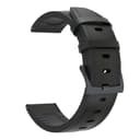 O Ozone Leather Strap Compatible with Galaxy Watch 3 45mm / Galaxy Watch 46mm / Gear S3 Frontier / Classic / Huawei Watch GT 2 46mm Replacement Watch Band Quick Release Steel Buckle Wristband - Black - Black