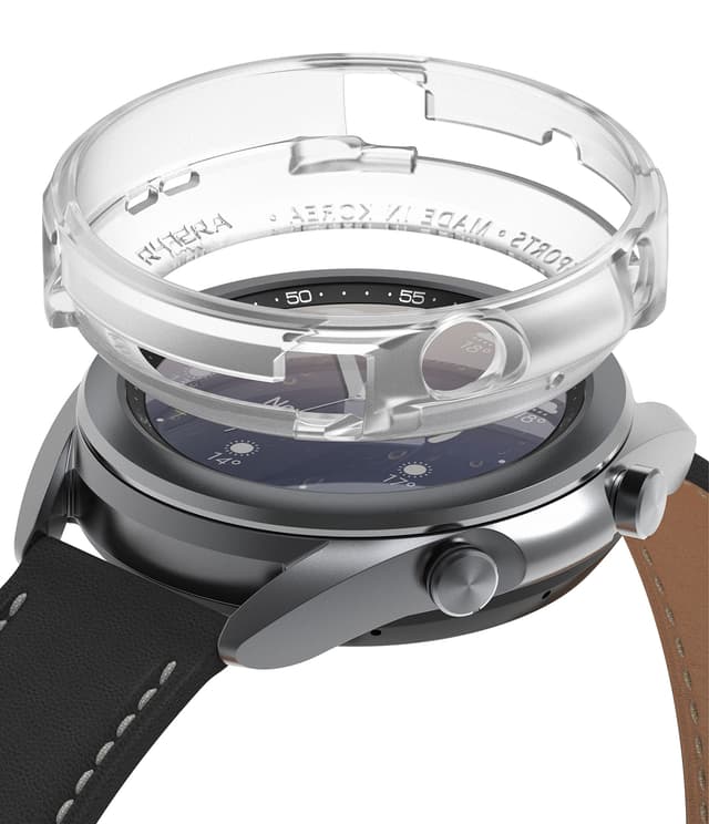 Ringke Air Sport Series Compatible with Samsung Galaxy Watch 3 Case Lightweight Slim Cover [ PowerShare Compatible ] [ Designed Case for Galaxy Watch 3 41mm ] - Matte Clear - Matte Clear