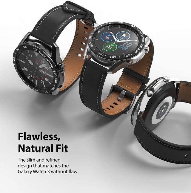 اطار حماية للساعة  Ringke  - Bezel Styling for Galaxy Watch 3 45mm Black - SW1hZ2U6MTMzMTY5