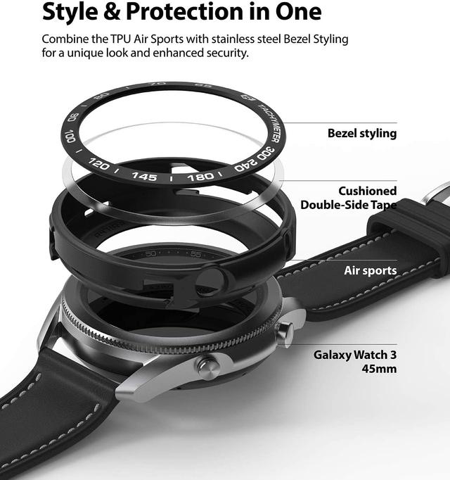 إطار حماية للساعة Ringke Designed Case for Galaxy Watch 3 45mm - SW1hZ2U6MTMwMTMz