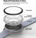 Ringke [Air Sports + Bezel Styling] Compatible for Samsumg Galaxy Watch Active 2 44mm, Soft TPU Case with Bezel Ring Adhesive Cover [ Designed Case for Galaxy Watch Active 2 ] - Matte Clear, 44-31 - Matte Clear