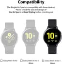 Ringke [Air Sports + Bezel Styling] Compatible for Samsumg Galaxy Watch Active 2 44mm, Soft TPU Case with Bezel Ring Adhesive Cover [ Designed Case for Galaxy Watch Active 2 ] - Matte Clear, 44-31 - Matte Clear