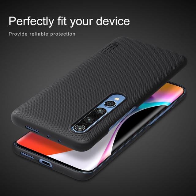 Nillkin Cover Compatible with Xiaomi Mi 10 Case Super Frosted Shield Hard Phone Cover [ Slim Fit ] [ Designed Case for Xiaomi Mi 10 ] - Black - Black - SW1hZ2U6MTIxNTc3