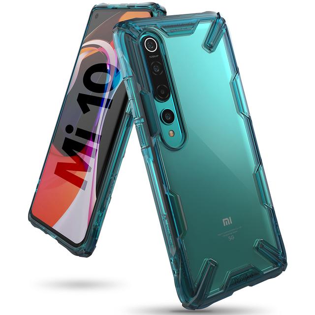 كفر حماية للموبايل Ringke  - Cover for Xiaomi Mi 10  - Turquoise Green - SW1hZ2U6MTI5MjU5